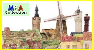 Maquettes de beffrois, moulins, ..etc...